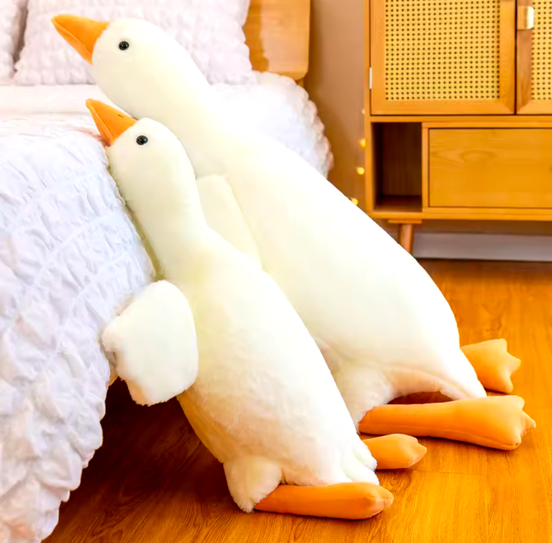 Gans Kuscheltier Plüschtier Weich groß Ente Kissen Kinder Geschenk Schlafen