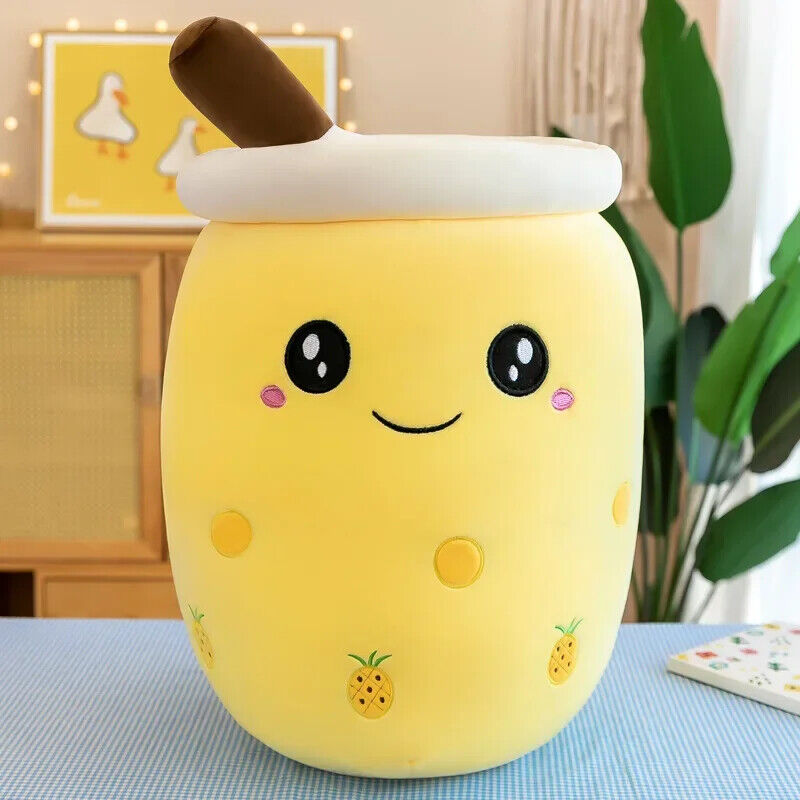 Bubble Tea Plüschtier Kuscheltier Boba Stofftier Niedlich weich Kinder Geschenk