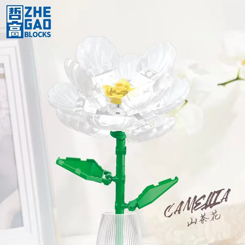 HABO Blumenstrauß Bausteine Set DIY Blumen Geschenk Valentinstag Frauen Mädchen