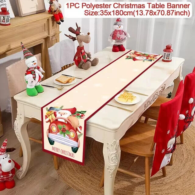 Tischdecke Weihnachten Tisch Läufer Dekoration Christmas Tischbezug Tischdeko