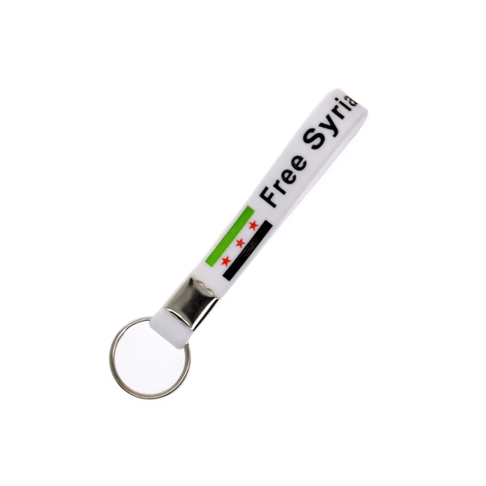 HABO Syrien Neue Flagge Anhänger Ring Schlüsse Rucksack Revolution Grün 3 Sterne