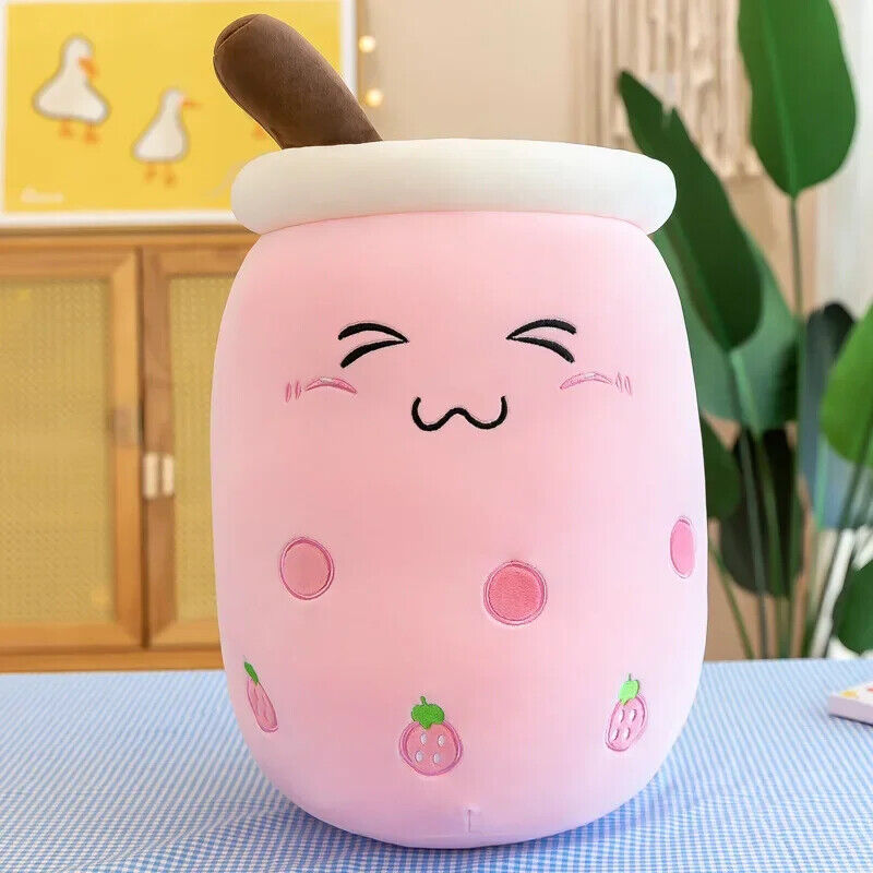 Bubble Tea Plüschtier Kuscheltier Boba Stofftier Niedlich weich Kinder Geschenk