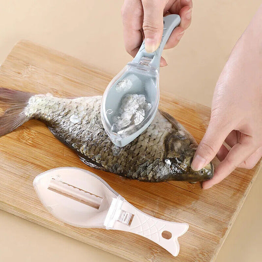 HABO Fischschuppen-Hobel mit Deckel  Schabegerät für die Entfernung von Schuppen