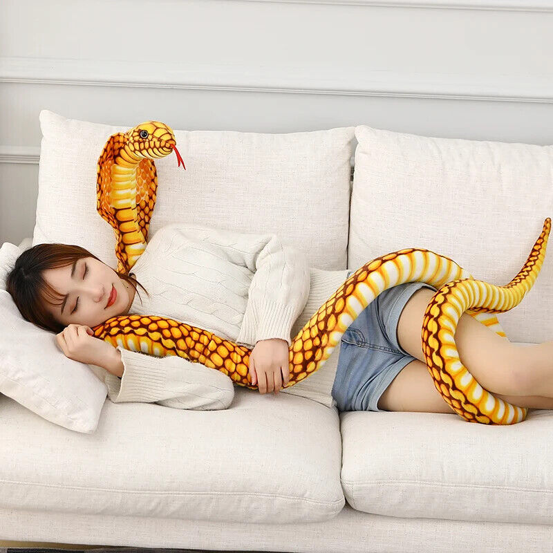 HABO 80/170/240cm Cobra Schlange Plüschtier Kuscheltier Riesig Geschenk Kinder