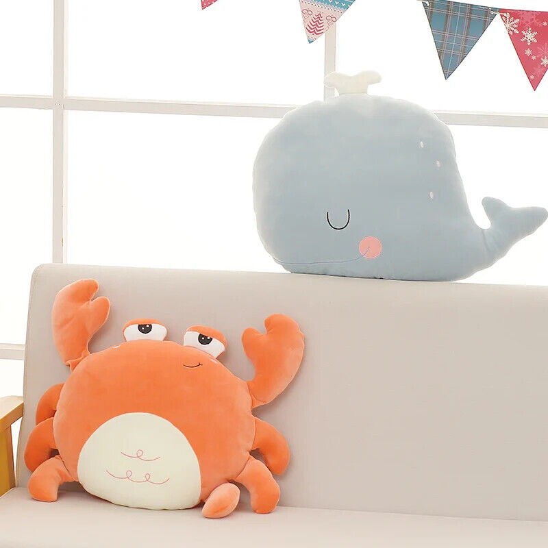 Kawaii-Plüschspielzeug Kuscheltier Geburtstag Geschenke Wals, Gans, Krabbe, Löwe