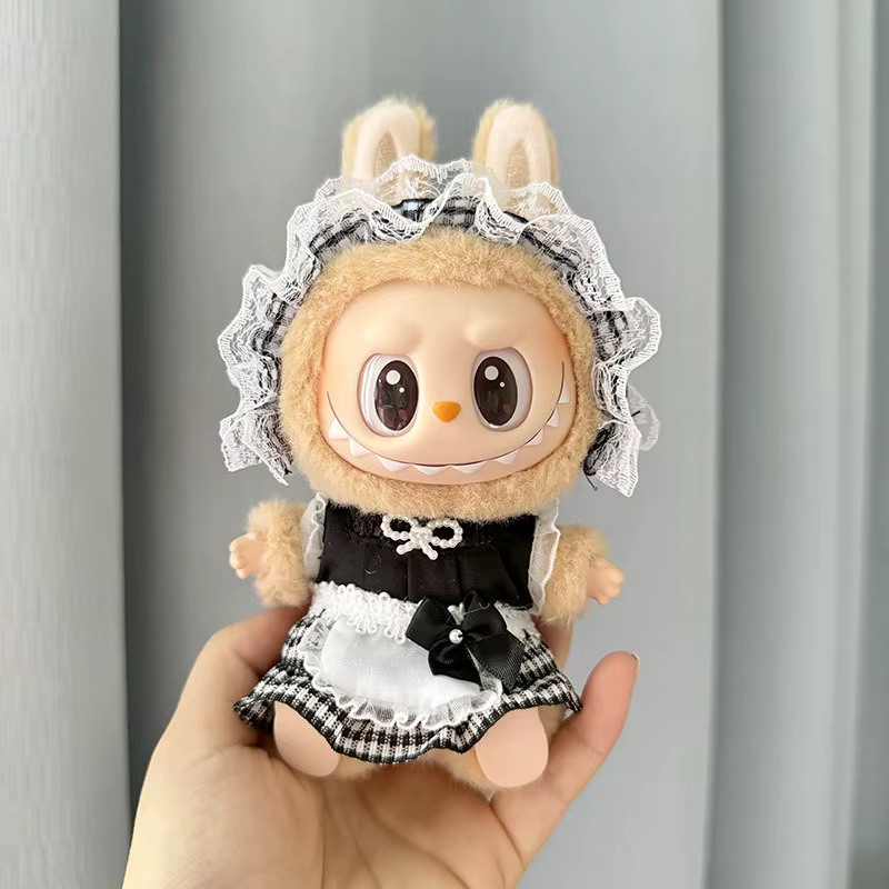 Mini Plüsch Puppe Kleidung Outfit Geschenk für Mädchen 