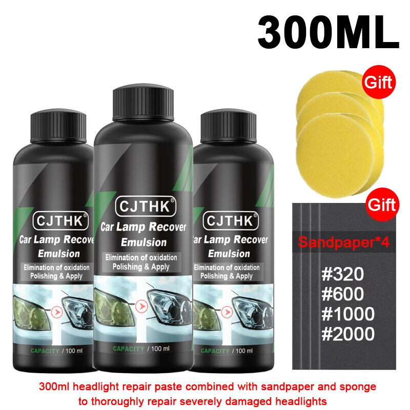 HABO Autoscheinwerfer Restaurierung Polier-Kit – Reparatur & Reinigungs-Paste