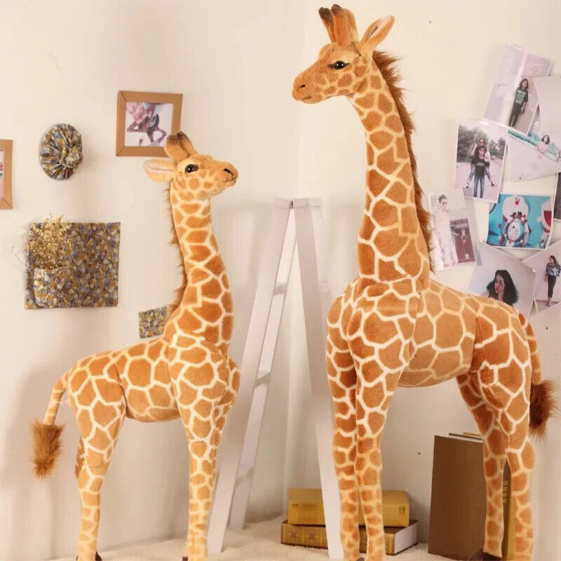 Giraffe Plüschtier 60cm Riesig Groß Stofftier Kinder Geschenk Realistisch Deko