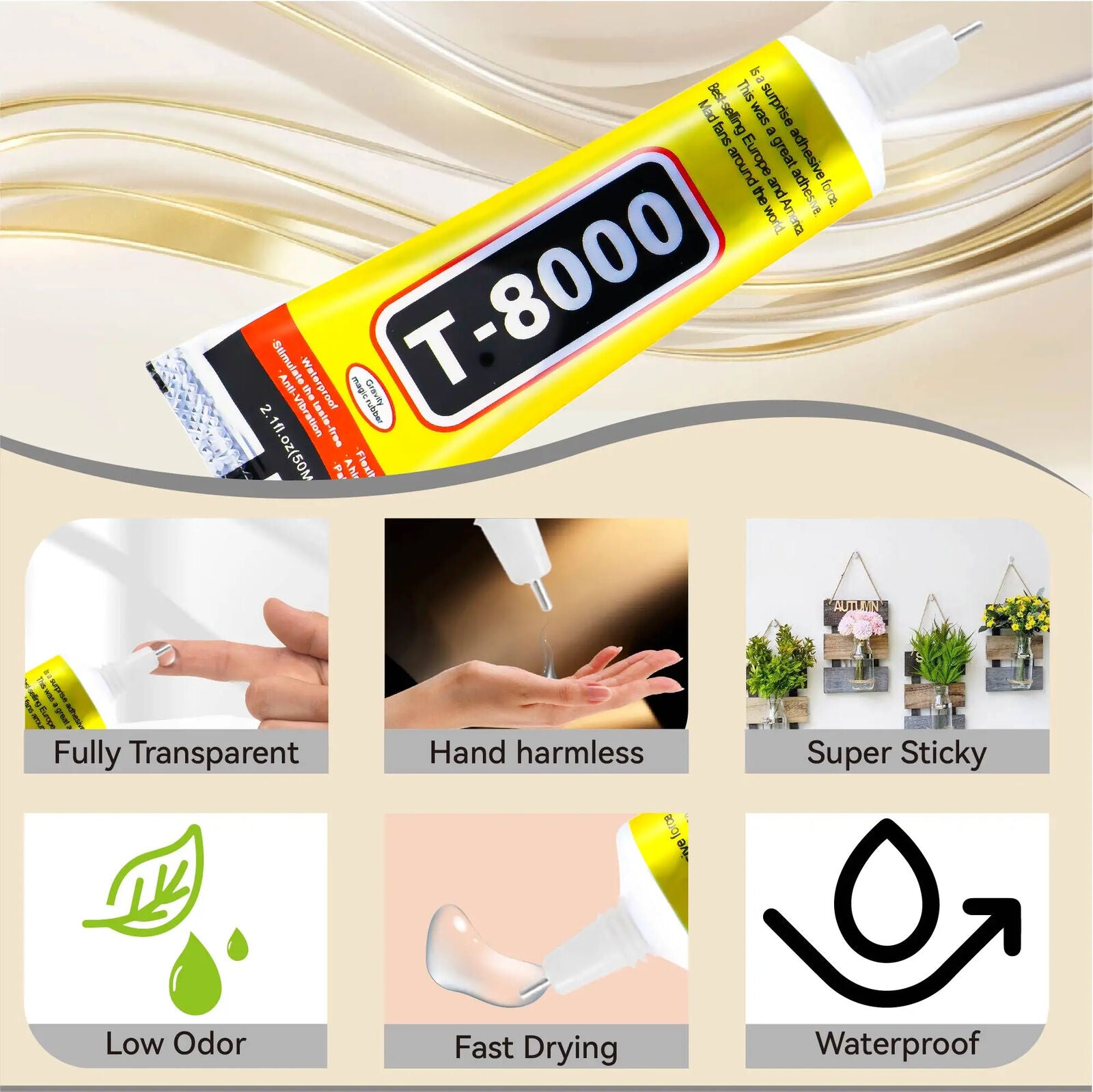 HABO Bulaien T8000 Telefon-Reparaturkleber – LCD-Bildschirm- und Elektronischer 
