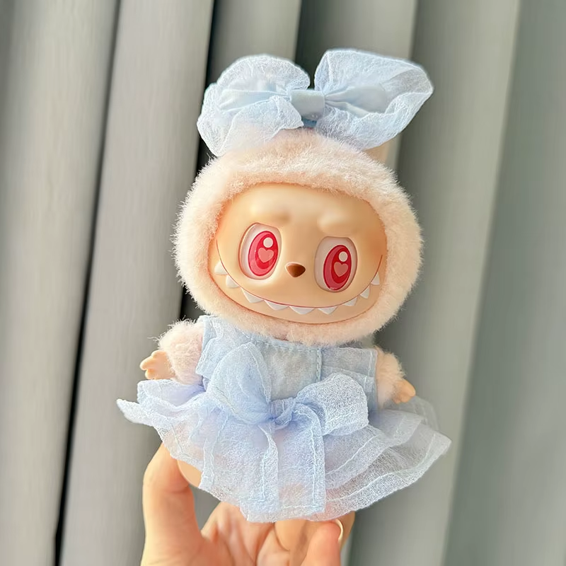 Mini Plüsch Puppe Kleidung Outfit Geschenk für Mädchen 
