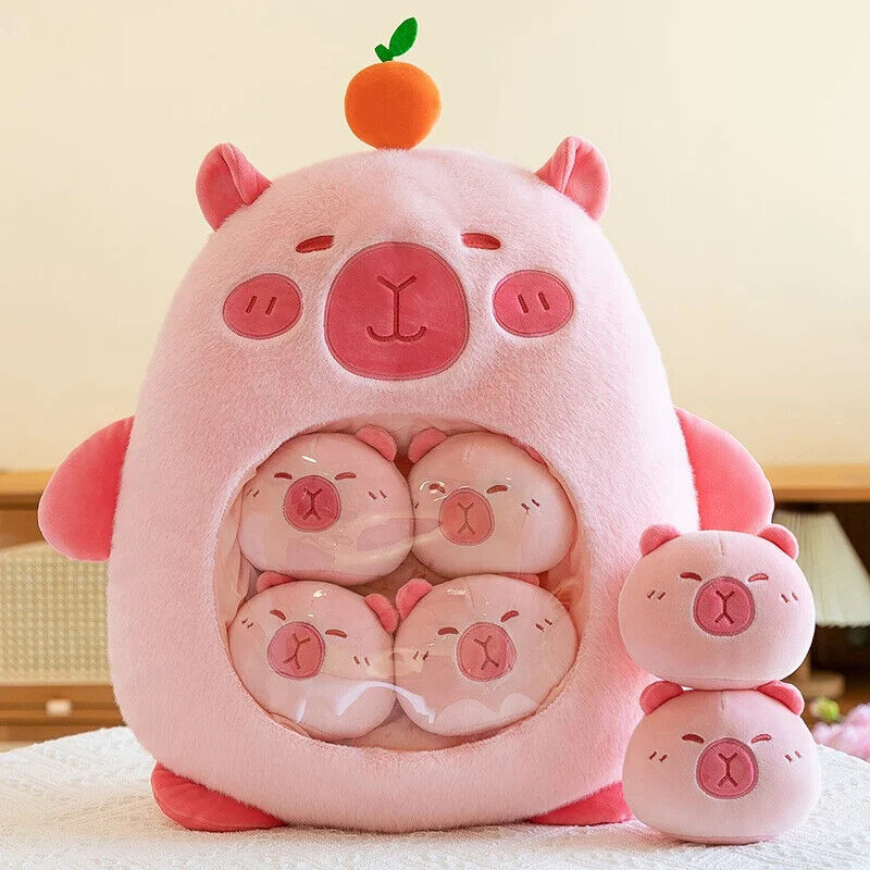 Plüsch-Snacktasche – Süße Mini-Puppen & Kissen im Frucht- und Tierdesign