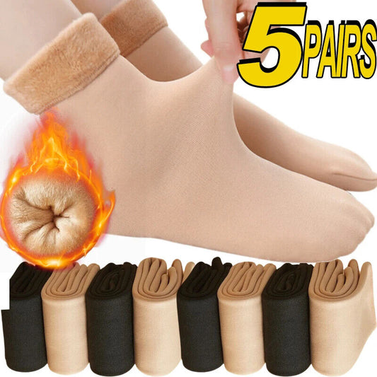 Dicke Wintersocken mit Wolle gefütterrt weich kuschelig Weihnachten Thermosocken