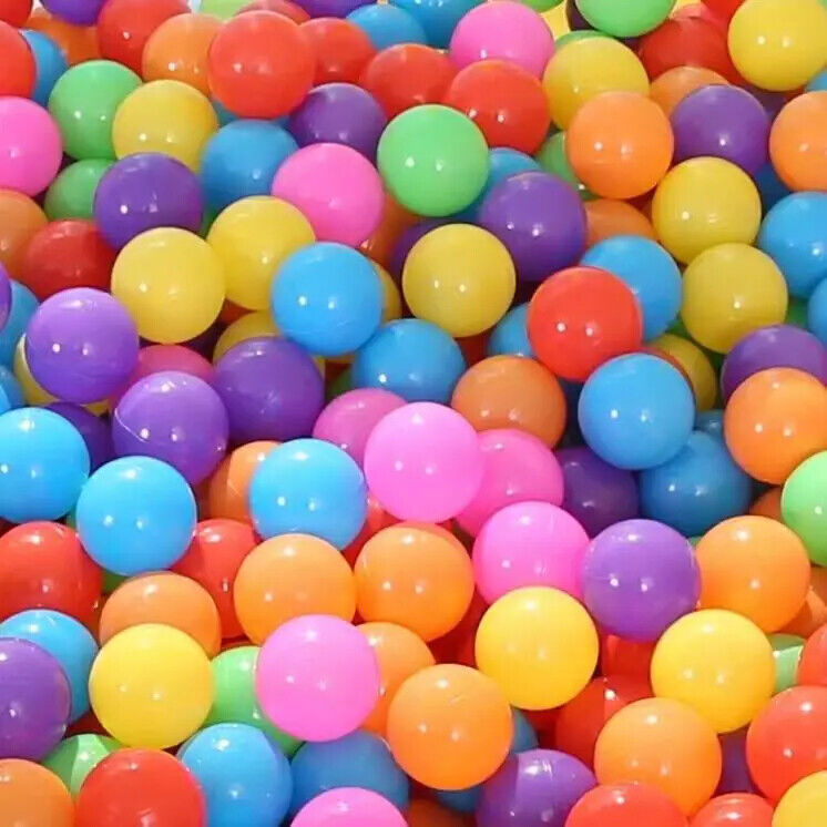 HABO 100 Stück Bälle Für Bällebad KInder Geschenk Spielzeug Ball Bunt 