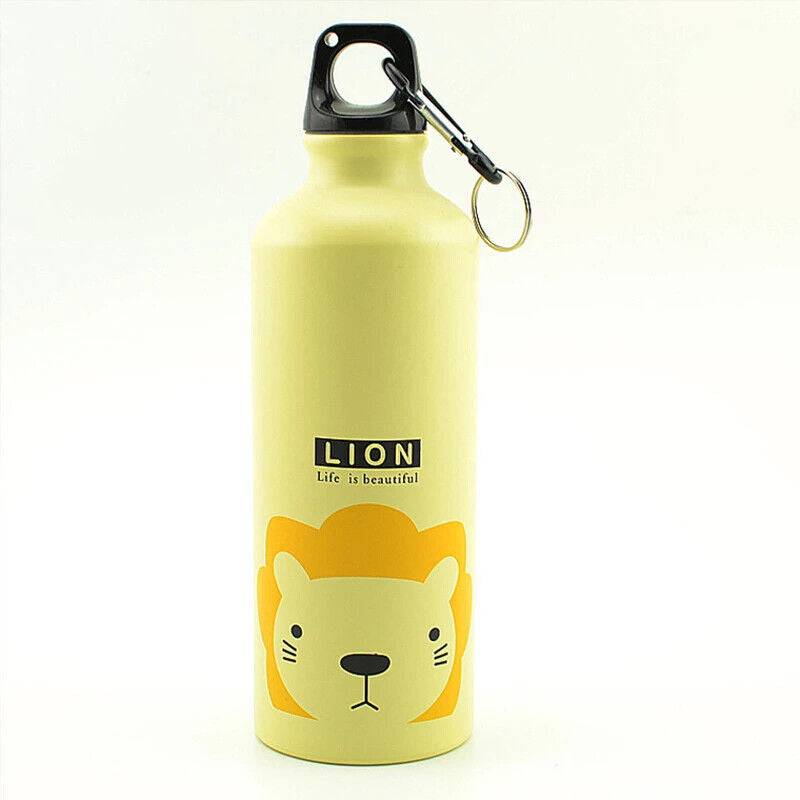 Wasserflasche aus Aluminium mit niedlichem Tier Design für Kinder 500Ml Schule