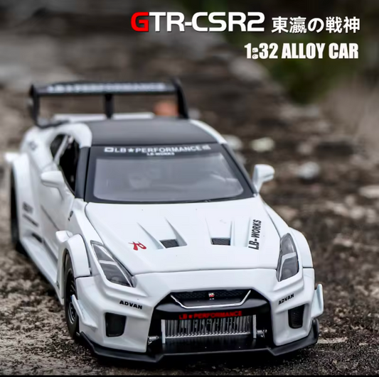 GTR CSR2 Modell in 1:32 Spielzeug Modell Fahrzeug mit und ohne Spoiler