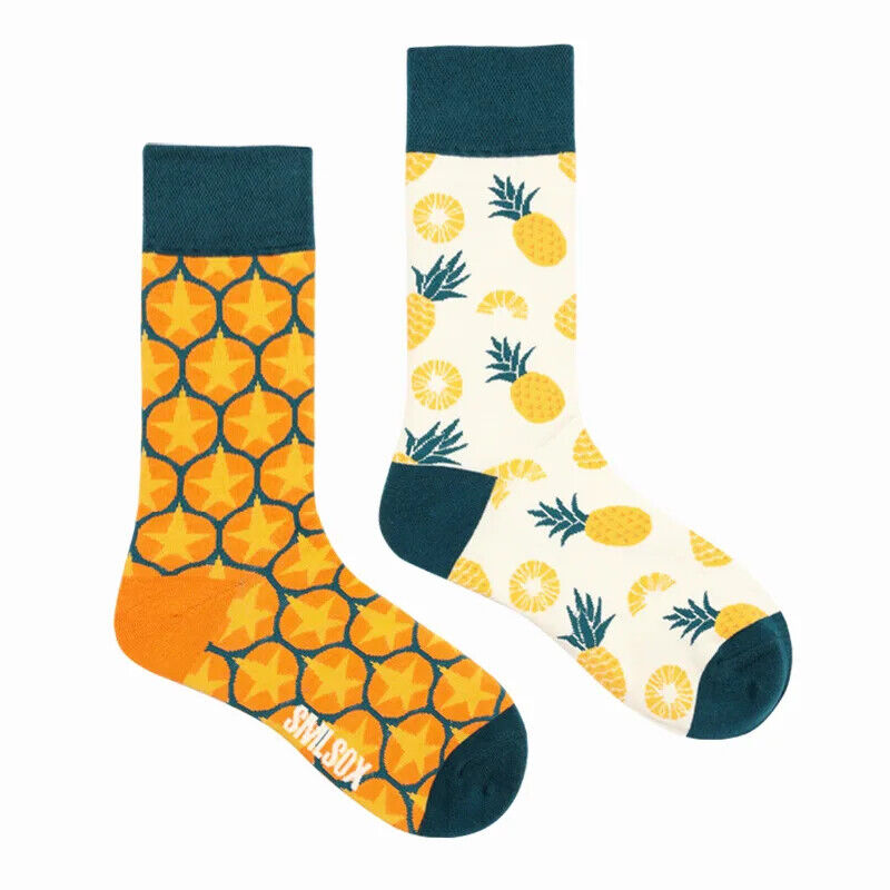 HABO 1 Paar Lustige Socken Ketchup Pommes Eis Noten Pilze Geschenk Mann Frauen