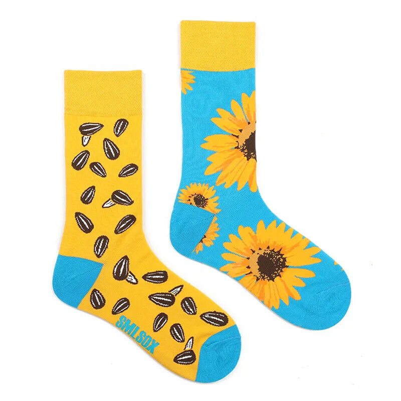 HABO 1 Paar Lustige Socken Ketchup Pommes Eis Noten Pilze Geschenk Mann Frauen