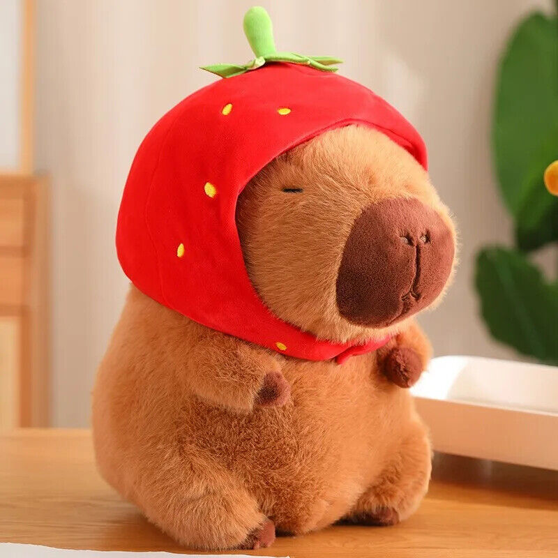 HABO 23cm Capybara Plüschtier Kuscheltier Braun Rucksack Süß Geschenk Mädchen