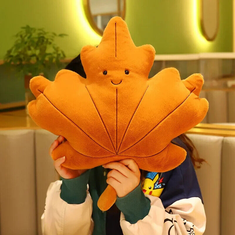 HABO Ahorn Blatt Plüsch Kissen Kanada Baum Blatt Geschenk Riesig Orange Herbst