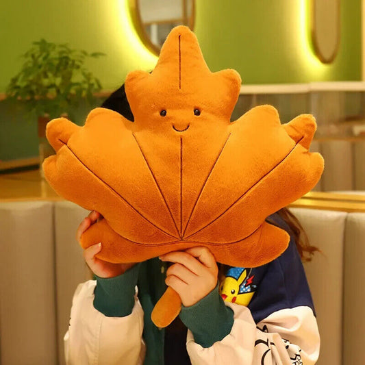 HABO Ahorn Blatt Plüsch Kissen Kanada Baum Blatt Geschenk Riesig Orange Herbst