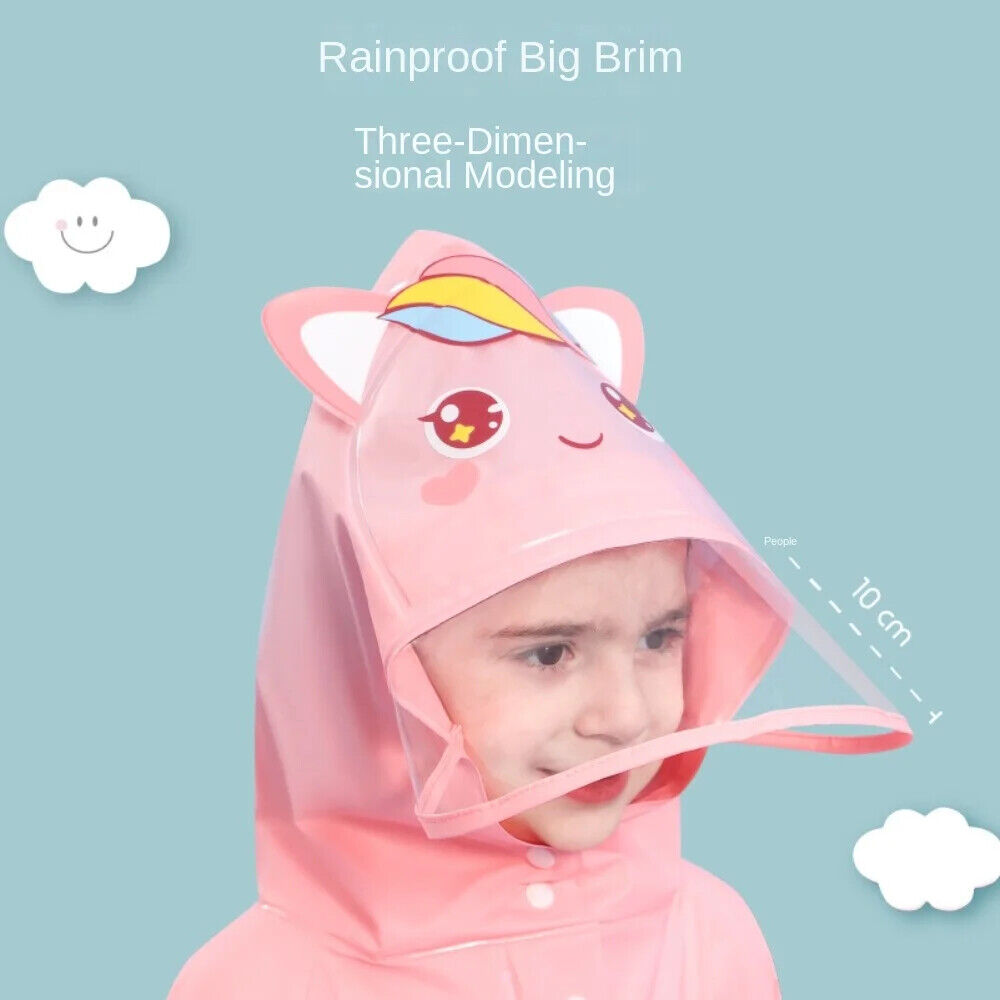 Regenmantel für Kinder süßes Design Wasserdicht Kindergarten Outdoor Dinosaurier