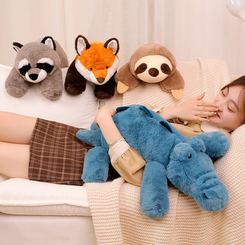 Waschbär Fuchs Krokodil Faultier Kuscheltier Plüschtier 45–70 Cm Weich Geschenk