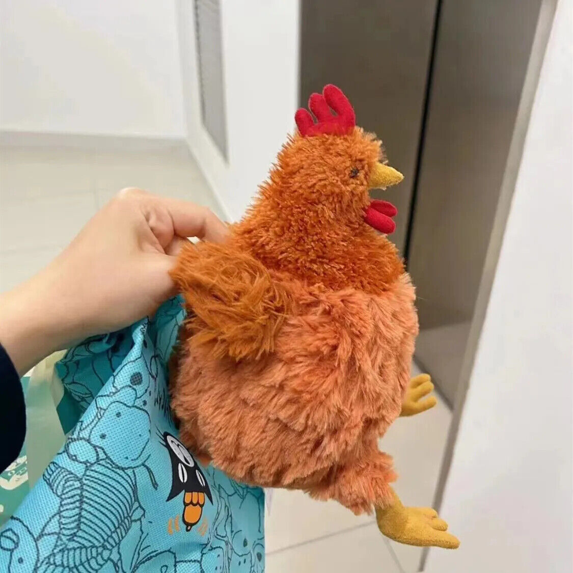 Huhn Henne Kuscheltier Plüschtier Kissen Spielzeug Hahn Kinder Geschenk