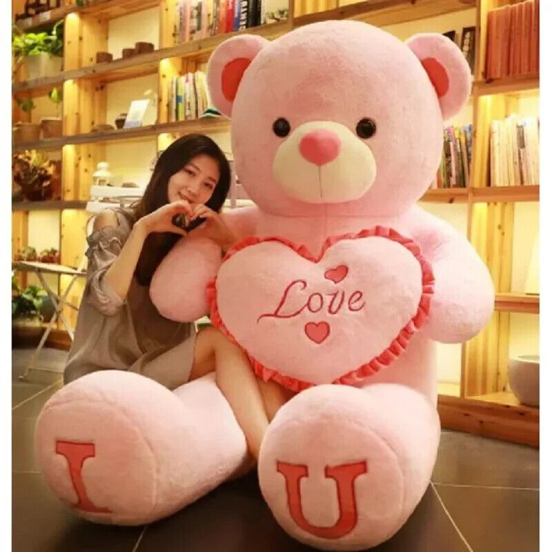 HABO 80/100Cm Großer Plüsch Teddybär Kuscheltier Stofftier Bär süß Weihnachten