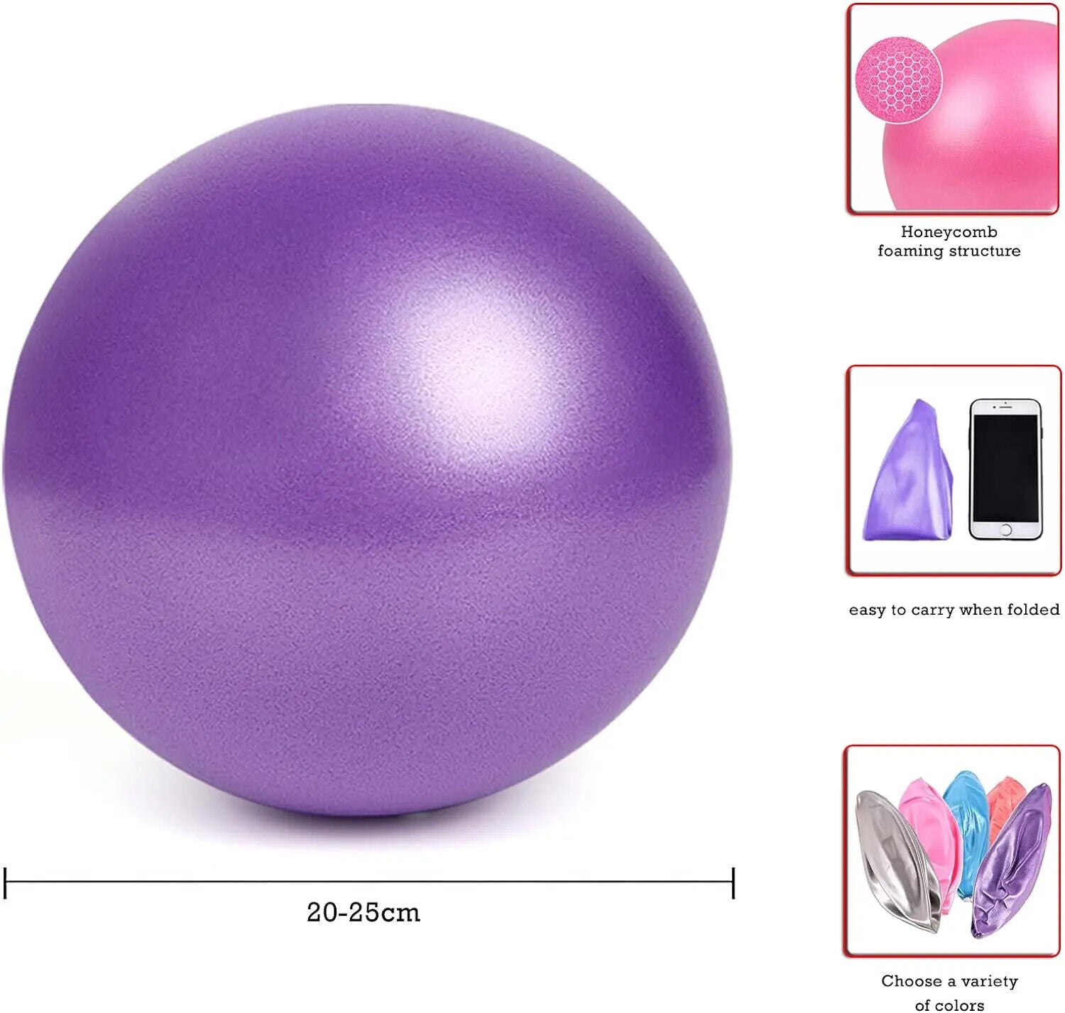 HABO Pilates Ball – Explosionsgeschützter Yoga Core Ball für Fitness-Training