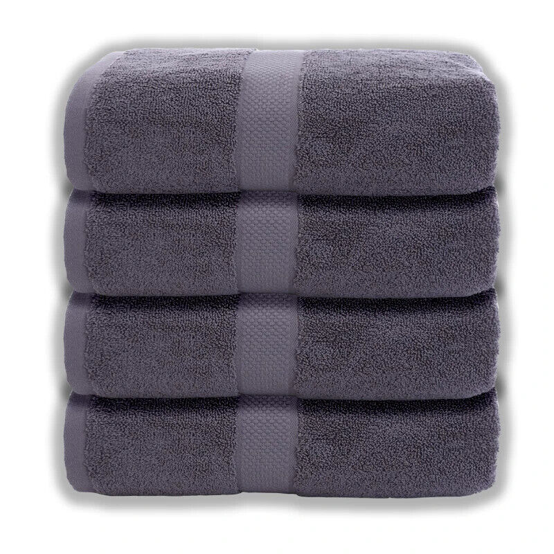 HABO 2/4/6  Baumwolle Handtücher Frottee Dusche Baden Handtuch Grau Weiß Hände