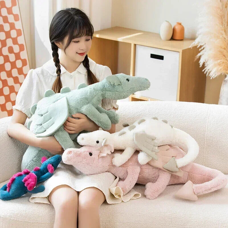 Drache Plüschtier Kuscheltier Weiches Drachen Stofftier Dinosaurier Geschenk