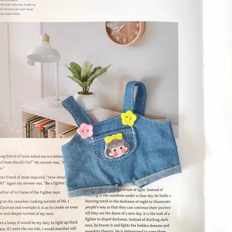 Set Puppenkleidung für 17 cm Idolkinder – Kawaii Overalls und Zubehör