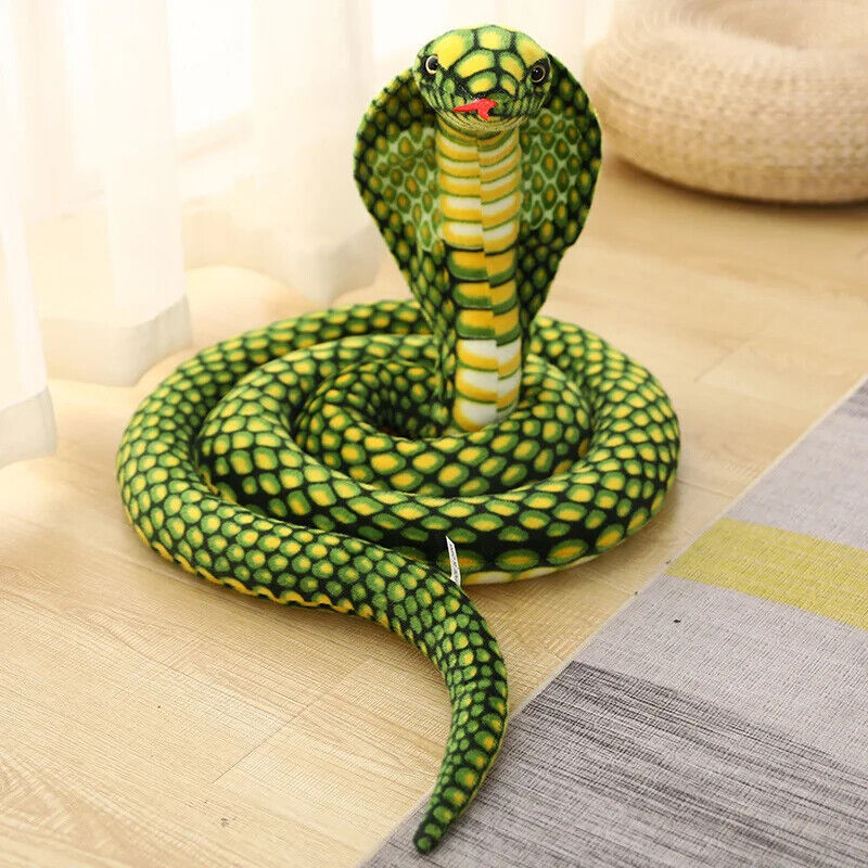 HABO 80/170/240cm Cobra Schlange Plüschtier Kuscheltier Riesig Geschenk Kinder