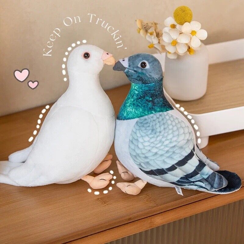 Kuscheltier Taube Möwe blau 20 cm Plüschtier  Vogel Stoffvogel Spielzeug