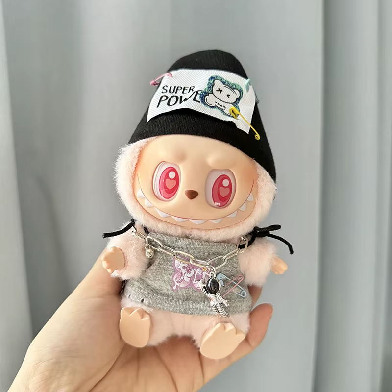 Mini Plüsch Puppe Kleidung Outfit Geschenk für Mädchen 