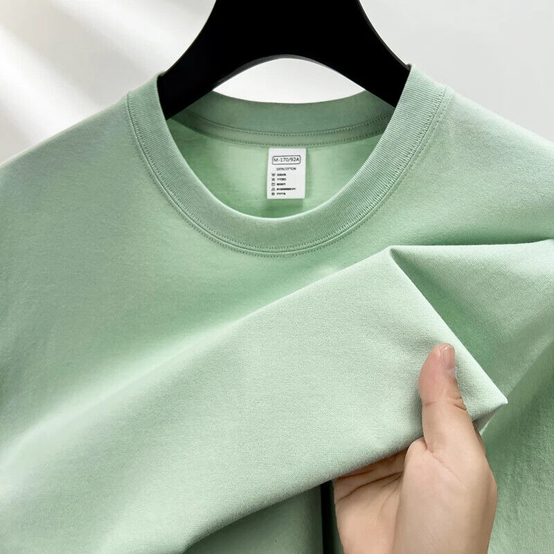 HABO Baumwolle Herren T-Shirt – Sommer High-End Marke Rundhals , Atmungsaktiv