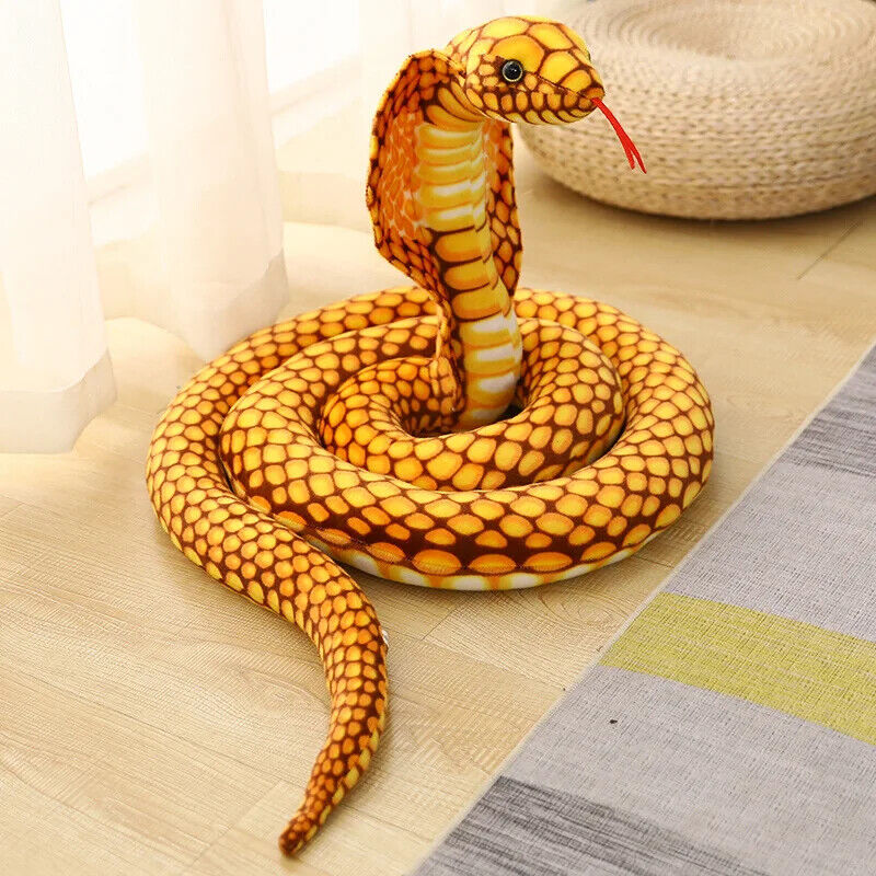 HABO 80/170/240cm Cobra Schlange Plüschtier Kuscheltier Riesig Geschenk Kinder