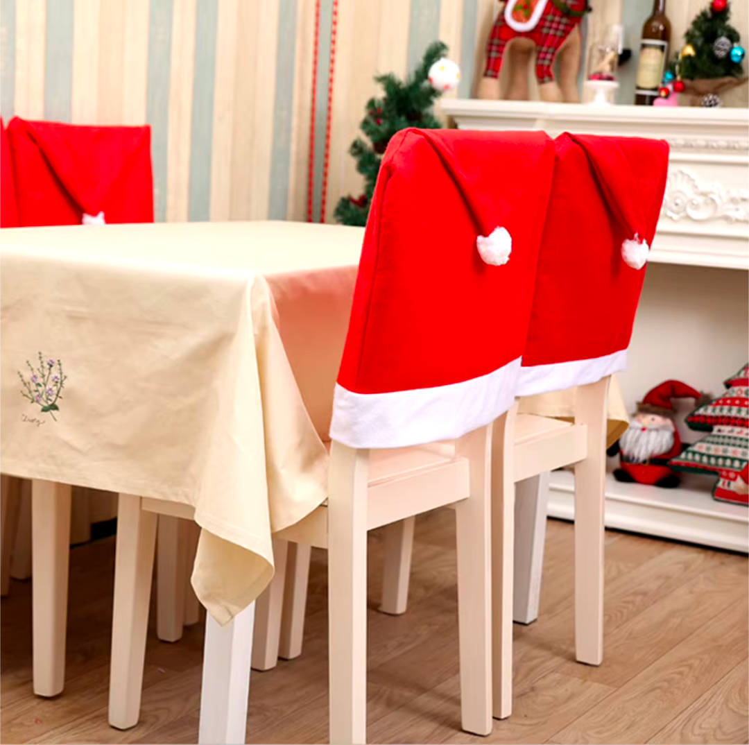 Weihnachts Mütze Stuhl Bezug Dekoration Weihnachten Fest 1-10 Stück