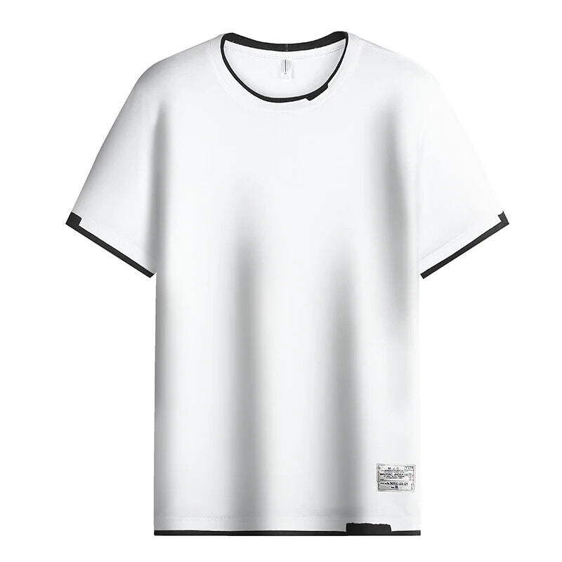 HABO Casual T-Shirt für Männer –  Baumwolle, Atmungsaktiv & Mode, Kurzarm Design