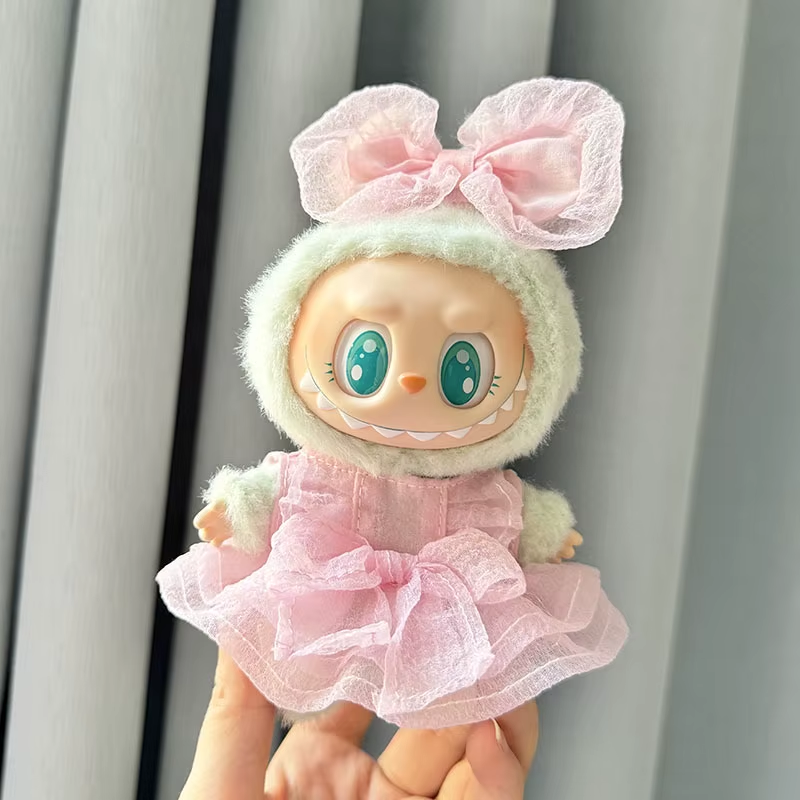 Mini Plüsch Puppe Kleidung Outfit Geschenk für Mädchen 