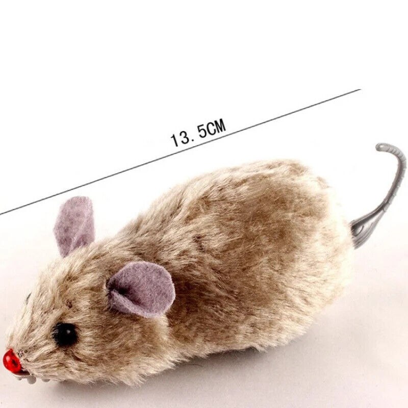 Rennende Maus Katzenspielzeug Lebensechte Plüsch Maus fahrend Ratte Spielzeug
