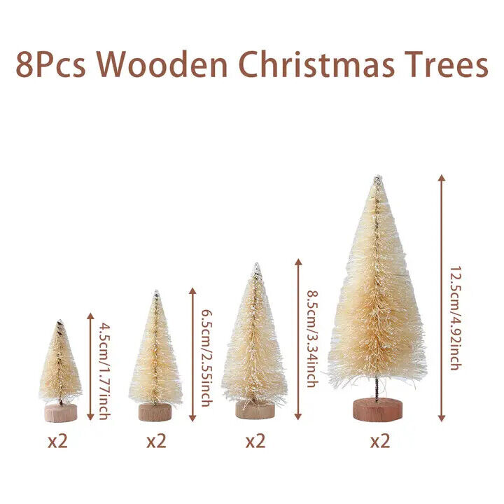 Künstlicher Mini-Weihnachtsbaum Aus Holz Dekoration Weihnachten Tischdekoration