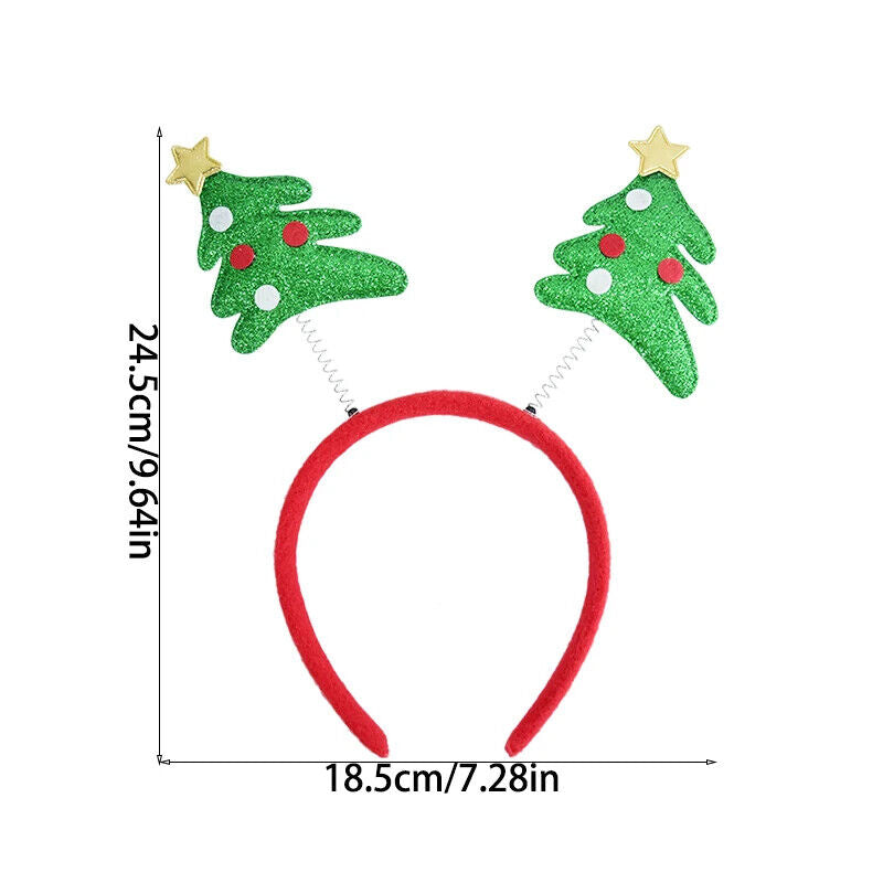 Weihnachten Stirnband Dekoration Weihnachtsmann Lustig Elch Xmax Baum Haarschmuc