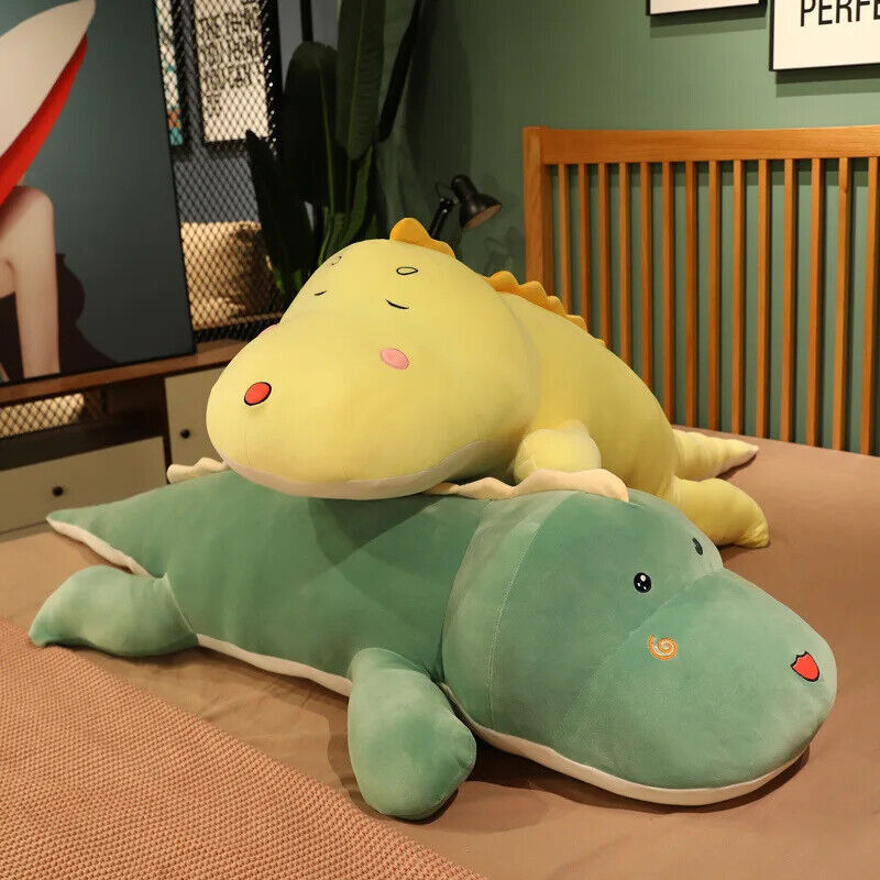Dinosaurier Krokodil Plüschtier Kuscheltier 80CM Stofftier niedlich Geschenk