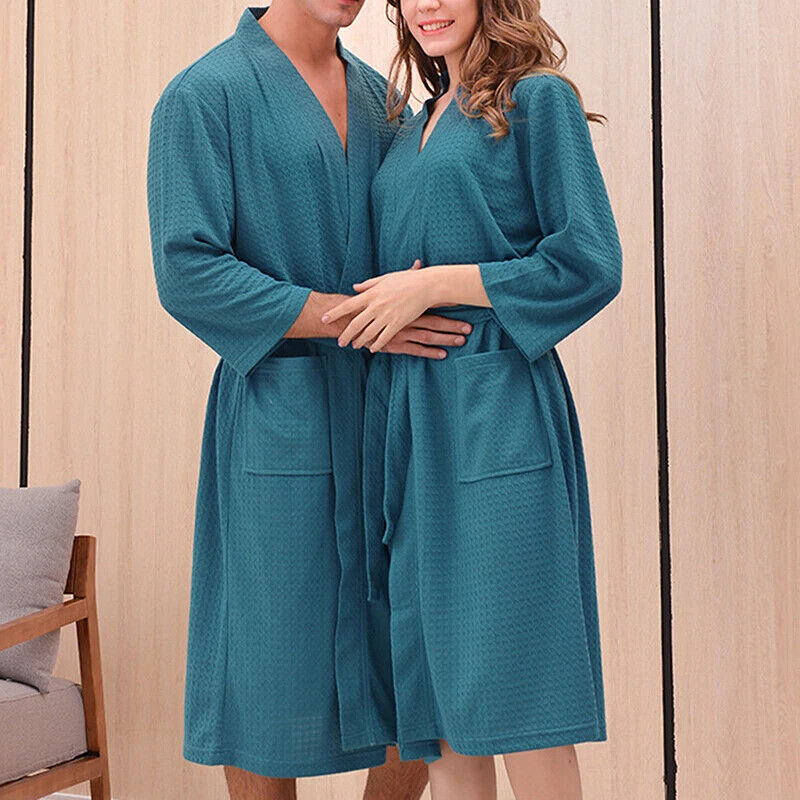 HABO Bademantel Damen Herren Frottee Warm Kuschelig Weich Baden Schwimmen Dusche