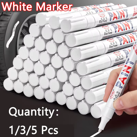 HABO Weiße Markierungsstifte Set – 2,0 mm, Ölig, Wasserdicht, Gelstifte