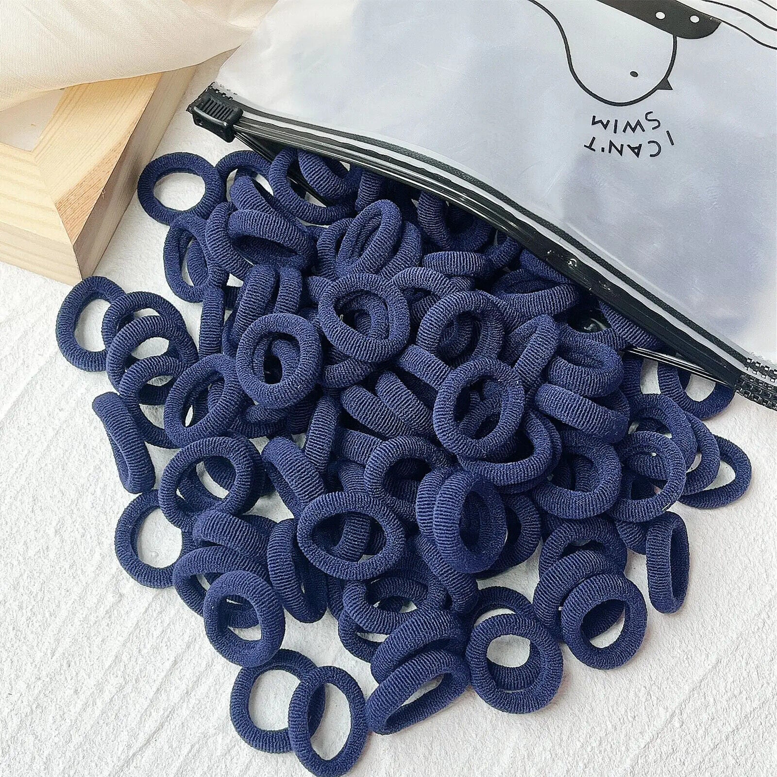 HABO 20/50 Stück Haargummi Elastisch Basic Bunt Gemischt Blau Rot Styling Haare