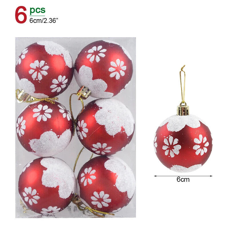 Weihnachtskugeln Weihnachtbaum Kugeln Dekoration für Christbaum Bunt Gold Silber