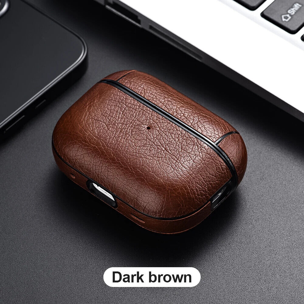 HABO Airpods Schutzhülle Kunstleder Case für Airpods Business Abdeckung 