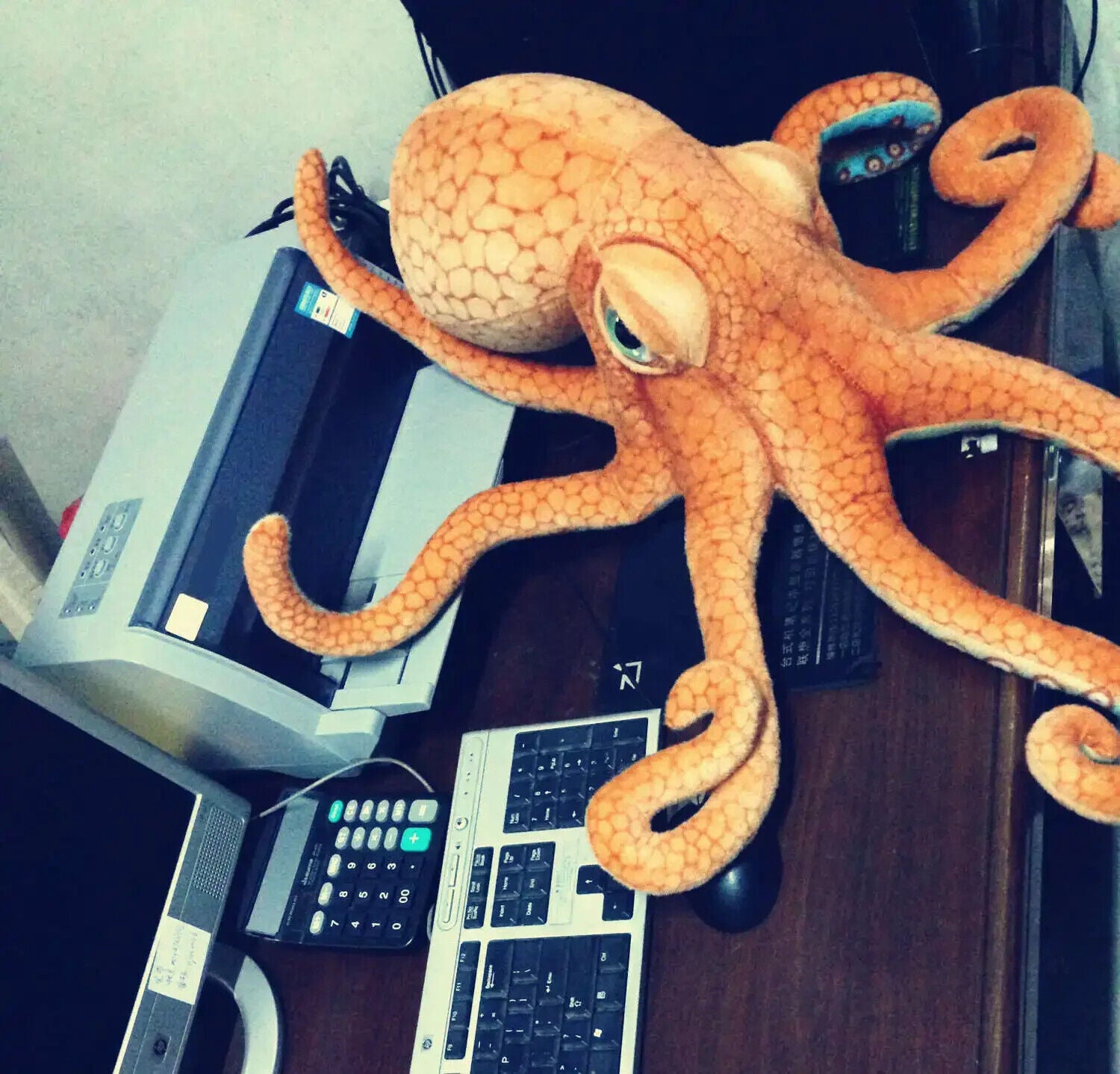 HABO 55cm Oktopus Tintenfisch Krake Kuscheltier Realistisch Meer Geschenk Kinder